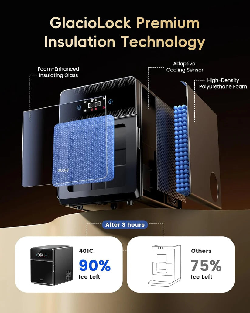 ❄️Instant Ice Maker:🧊 3 mins to cubes! Portable, quiet, perfect for parties ✨❄️