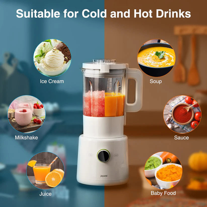 joyami Smart Blender 1000W Full Functions Hot & Cold with Self-cleaning 54 Oz for Crushing Ice, Frozen Dessert, Soup, Fish