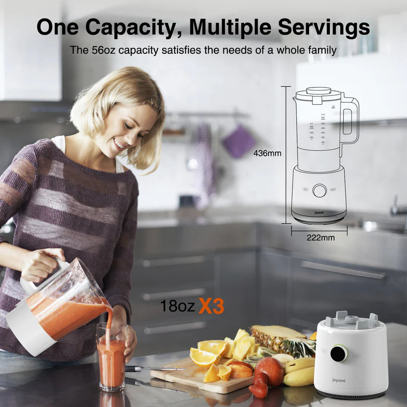joyami Smart Blender 1000W Full Functions Hot & Cold with Self-cleaning 54 Oz for Crushing Ice, Frozen Dessert, Soup, Fish