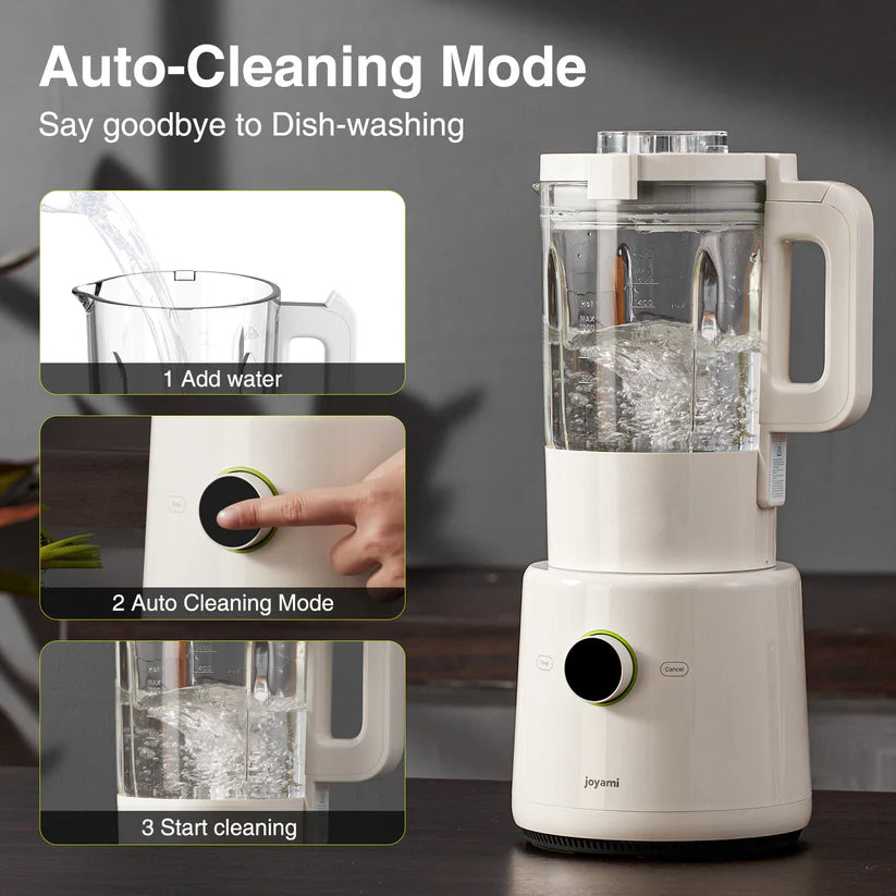 joyami Smart Blender 1000W Full Functions Hot & Cold with Self-cleaning 54 Oz for Crushing Ice, Frozen Dessert, Soup, Fish